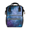 Blue Cloud Starfield Galaxy Space Print Diaper Bag