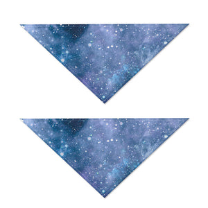 Blue Cloud Starfield Galaxy Space Print Dog Bandana