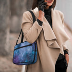 Blue Cloud Starfield Galaxy Space Print Double Strap Bible Bag