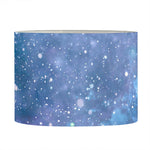 Blue Cloud Starfield Galaxy Space Print Drum Lamp Shade