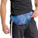 Blue Cloud Starfield Galaxy Space Print Fanny Pack