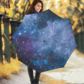 Blue Cloud Starfield Galaxy Space Print Foldable Umbrella