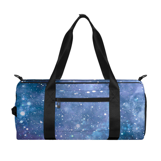 Blue Cloud Starfield Galaxy Space Print Gym Bag