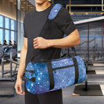 Blue Cloud Starfield Galaxy Space Print Gym Bag
