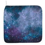 Blue Cloud Starfield Galaxy Space Print Hand Towel