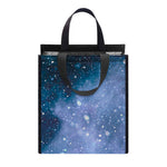 Blue Cloud Starfield Galaxy Space Print Insulated Lunch Tote