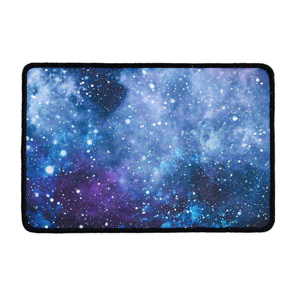 Blue Cloud Starfield Galaxy Space Print Kitchen Mat