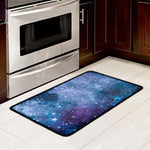 Blue Cloud Starfield Galaxy Space Print Kitchen Mat