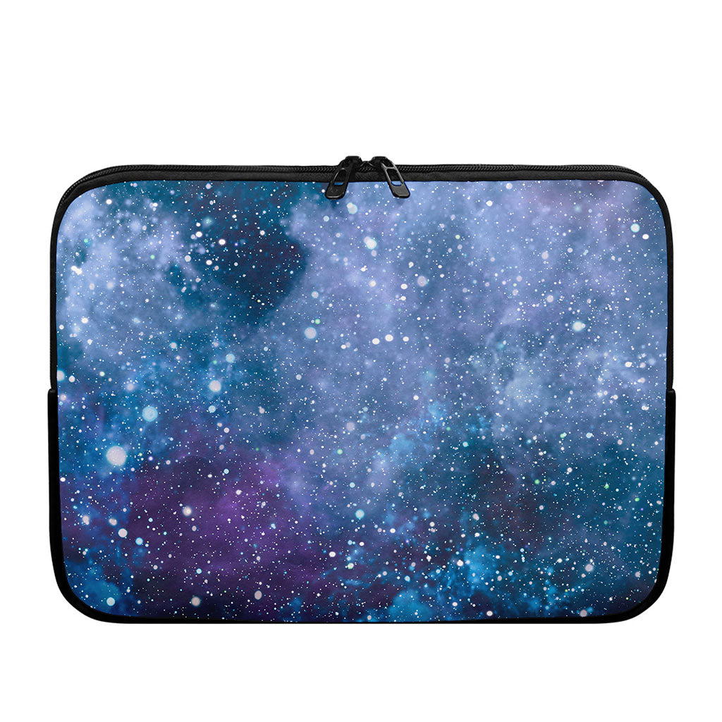 Blue Cloud Starfield Galaxy Space Print Laptop Sleeve