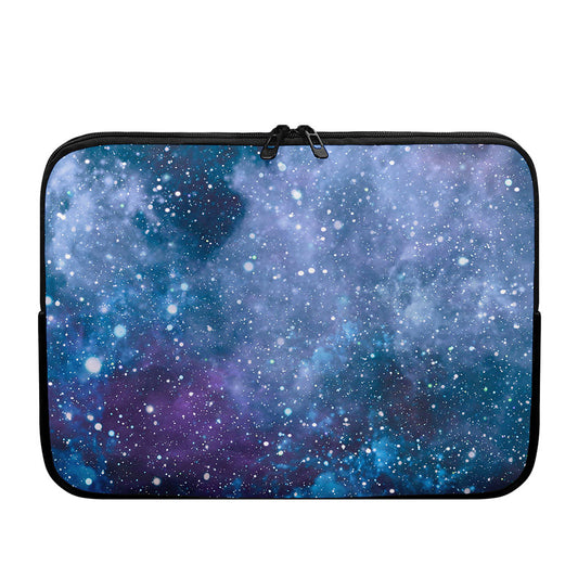 Blue Cloud Starfield Galaxy Space Print Laptop Sleeve