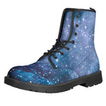 Blue Cloud Starfield Galaxy Space Print Backpack