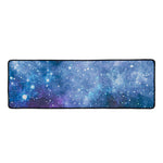 Blue Cloud Starfield Galaxy Space Print Long Kitchen Mat