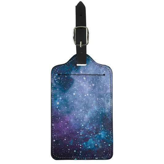 Blue Cloud Starfield Galaxy Space Print Luggage Tag
