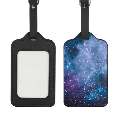 Blue Cloud Starfield Galaxy Space Print Luggage Tag