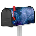 Blue Cloud Starfield Galaxy Space Print Mailbox Cover