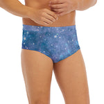 Blue Cloud Starfield Galaxy Space Print Men's Briefs
