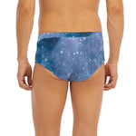 Blue Cloud Starfield Galaxy Space Print Men's Briefs