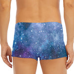 Blue Cloud Starfield Galaxy Space Print Men's Short Boxer Briefs