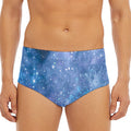 Blue Cloud Starfield Galaxy Space Print Men's Triangle Swim Briefs