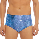 Blue Cloud Starfield Galaxy Space Print Men's Triangle Swim Briefs