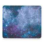 Blue Cloud Starfield Galaxy Space Print Mouse Pad