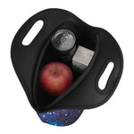 Blue Cloud Starfield Galaxy Space Print Neoprene Lunch Bag