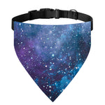 Blue Cloud Starfield Galaxy Space Print Over The Collar Dog Bandana