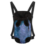 Blue Cloud Starfield Galaxy Space Print Pet Carrier Backpack