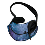 Blue Cloud Starfield Galaxy Space Print Pet Sling Carrier