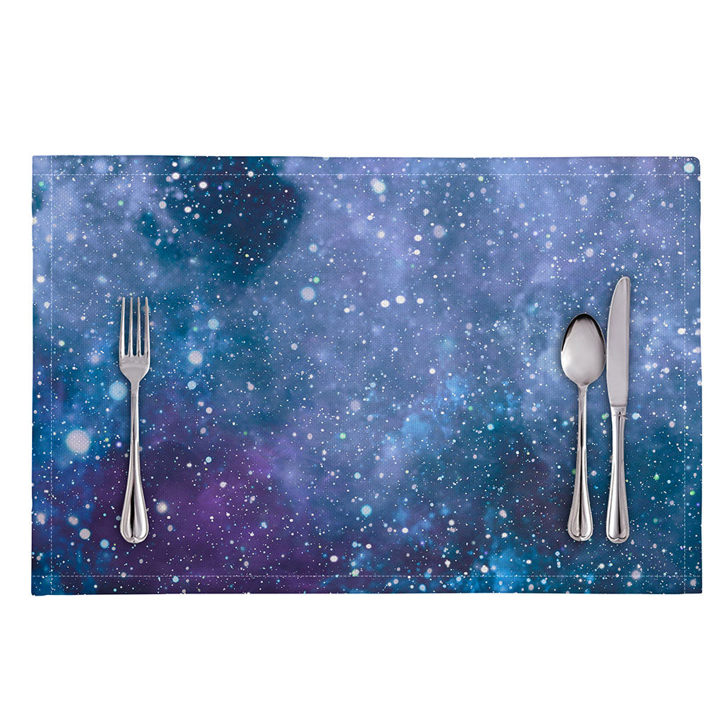 Blue Cloud Starfield Galaxy Space Print Placemat