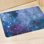 Blue Cloud Starfield Galaxy Space Print Polyester Doormat
