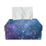 Blue Cloud Starfield Galaxy Space Print Rectangle Tissue Box Cover