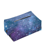 Blue Cloud Starfield Galaxy Space Print Rectangle Tissue Box Cover