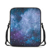 Blue Cloud Starfield Galaxy Space Print Rectangular Crossbody Bag