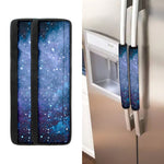 Blue Cloud Starfield Galaxy Space Print Refrigerator Handle Covers