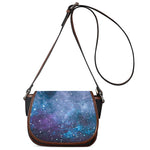 Blue Cloud Starfield Galaxy Space Print Saddle Bag