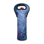 Blue Cloud Starfield Galaxy Space Print Single Neoprene Wine Tote