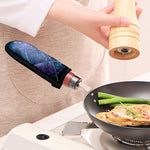 Blue Cloud Starfield Galaxy Space Print Skillet Handle Cover