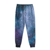 Blue Cloud Starfield Galaxy Space Print Sweatpants