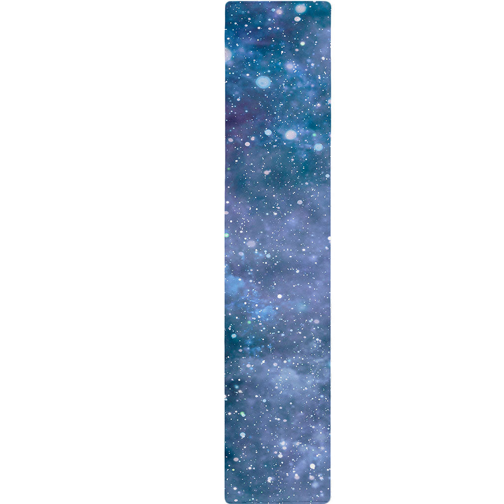 Blue Cloud Starfield Galaxy Space Print Table Runner