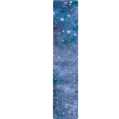 Blue Cloud Starfield Galaxy Space Print Table Runner