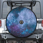 Blue Cloud Starfield Galaxy Space Print Tire Cover With Camera Hole