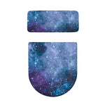 Blue Cloud Starfield Galaxy Space Print Toilet Lid And Tank Cover Set