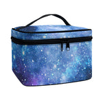 Blue Cloud Starfield Galaxy Space Print Travel Makeup Bag