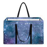 Blue Cloud Starfield Galaxy Space Print Utility Tote Bag
