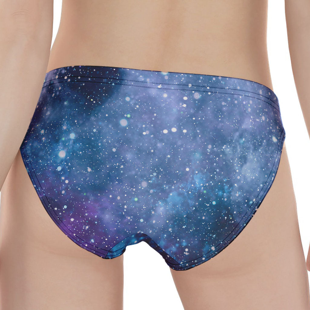 Blue Cloud Starfield Galaxy Space Print Women's Panties