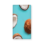 Blue Coconut Pattern Print Baby Crib Sheet