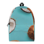 Blue Coconut Pattern Print Backpack