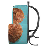 Blue Coconut Pattern Print Backpack