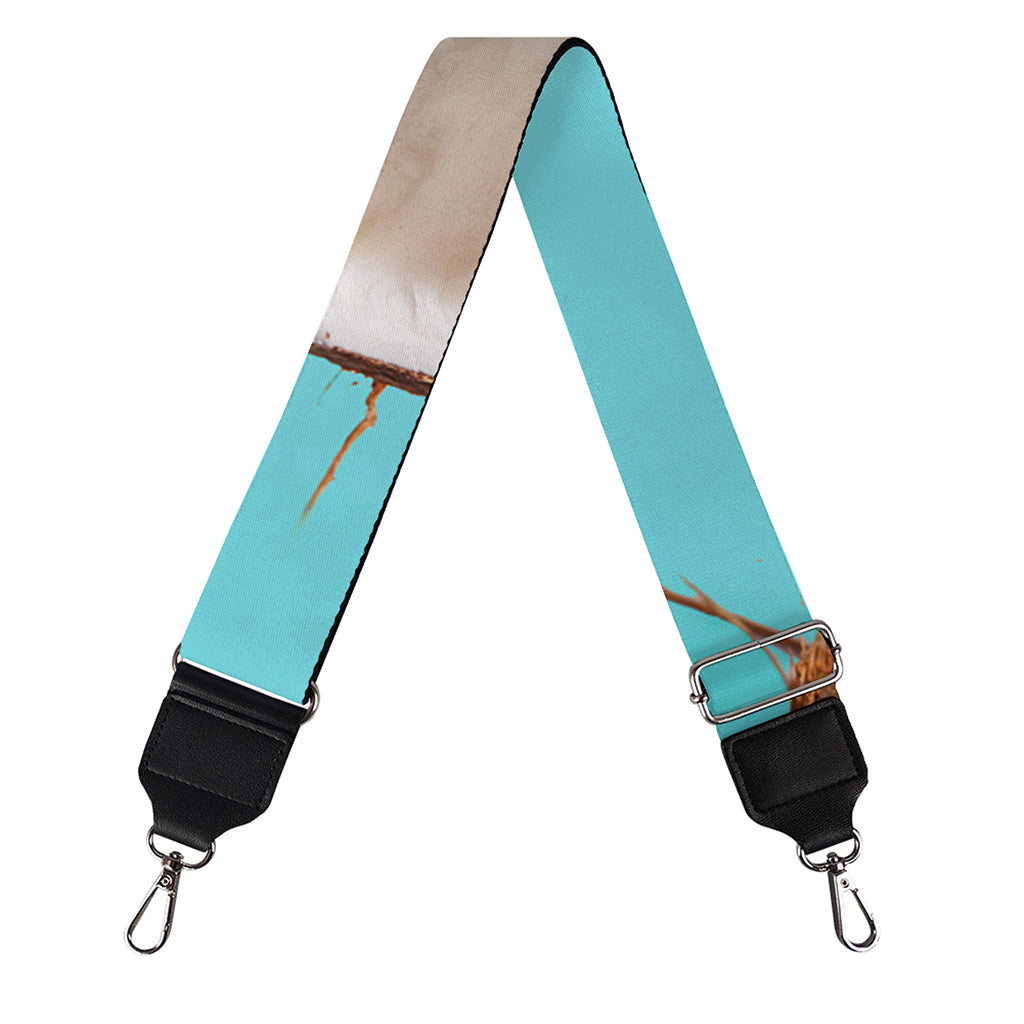 Blue Coconut Pattern Print Bag Strap